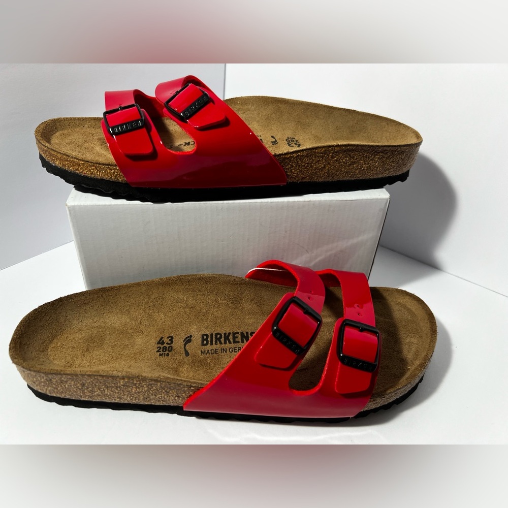 Birkenstock Ibiza Tango Red Patent Sandals EU 43 US Men’s 10 Narrow Fit‎
